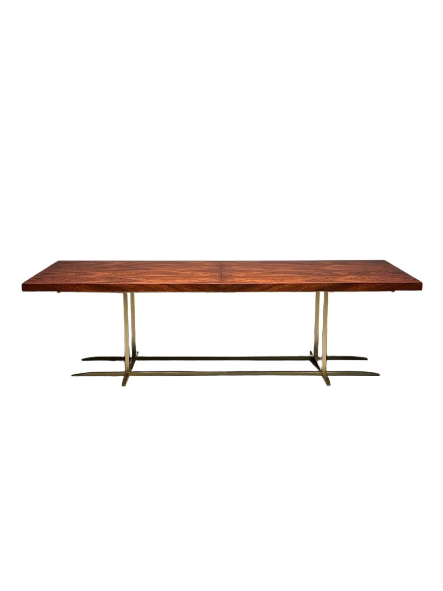 Contemporary_Italian_Burlwood_Dining_or_Conference_Table_,_Gilt_Metal
