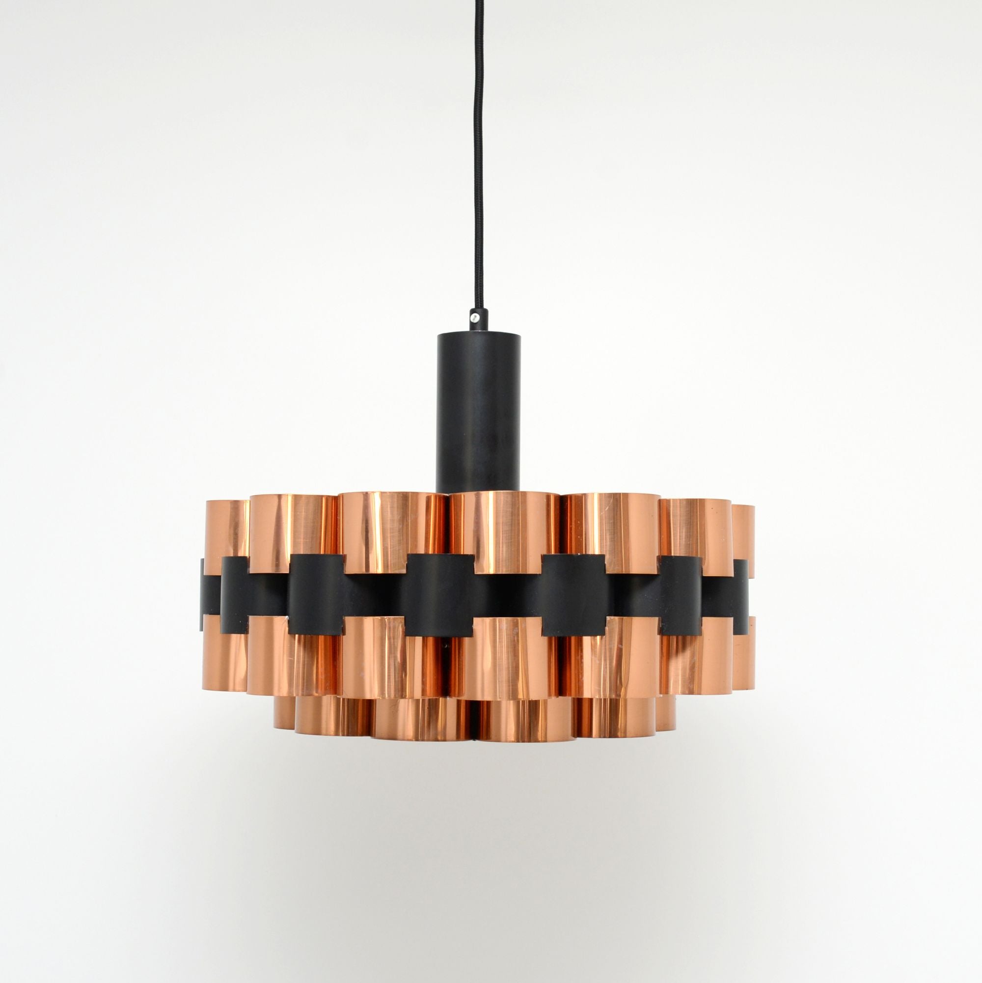 Werner_Schou_Copper_Pendant_Lamp_for_Coronell_Elektro,_1970s