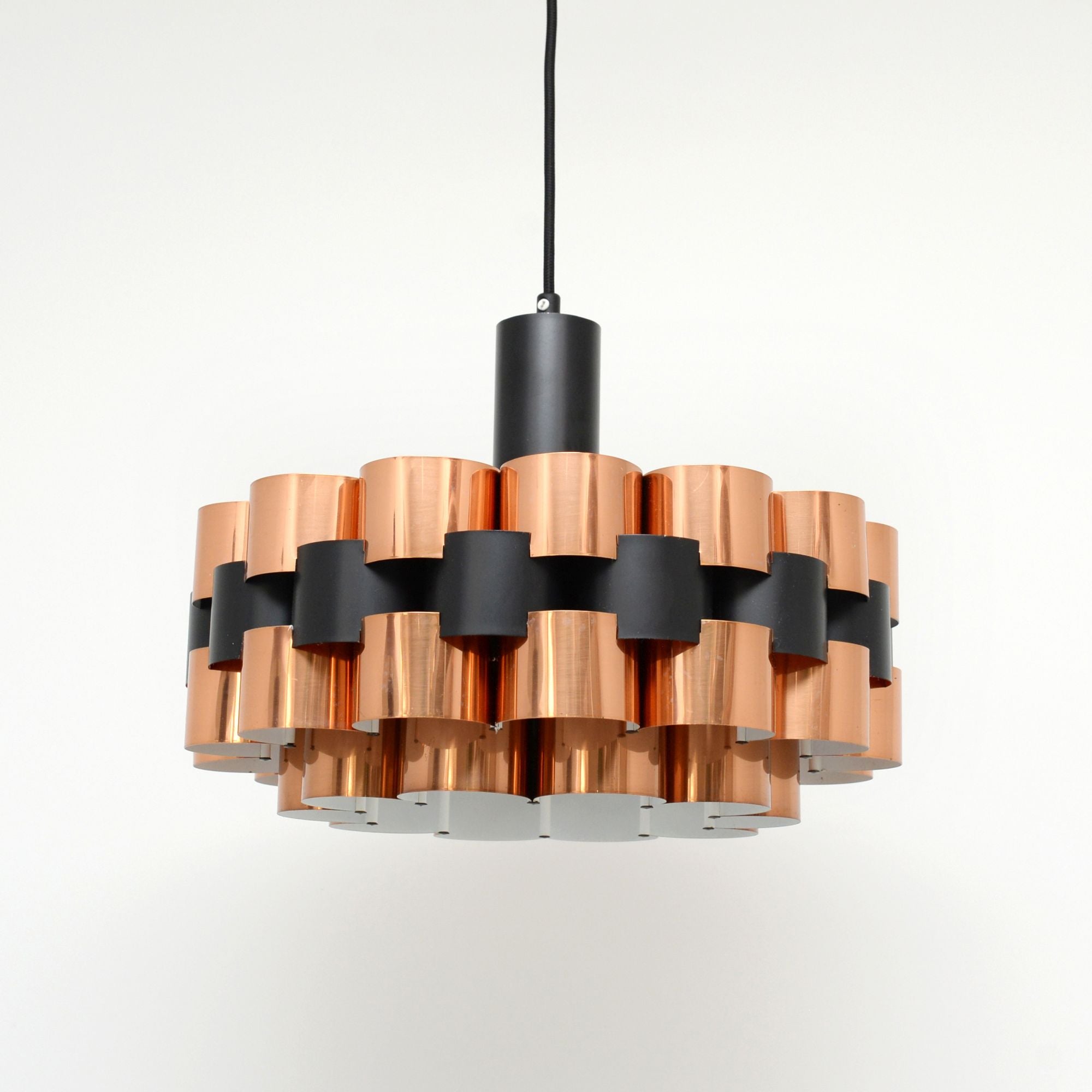 Werner_Schou_Copper_Pendant_Lamp_for_Coronell_Elektro,_1970s