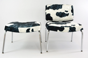1970s-Style_Lounge_Armchair_in_Cowhide-Effect_Velvet_and_Chrome