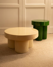 Set_of_2_Cream_and_Green_Nesting_Tables_in_Lacquered_Fiber_Concrete,_20th_Century,_Europe