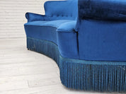 Curved_3-Seater_Sofa,_Blue_Velour,_1960s_Denmark