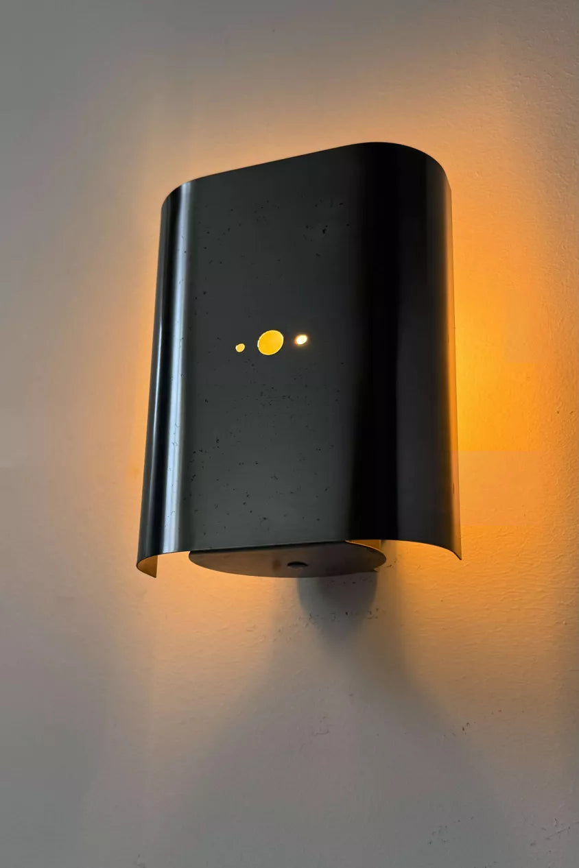 Curved_Brushed_Metal_Wall_Sconce,_France_1970s