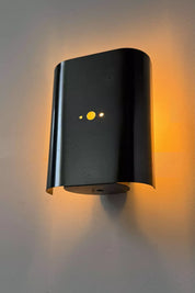 Curved_Brushed_Metal_Wall_Sconce,_France_1970s