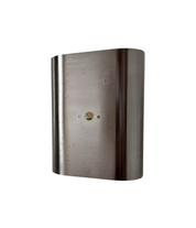 Curved_Brushed_Metal_Wall_Sconce,_France_1970s