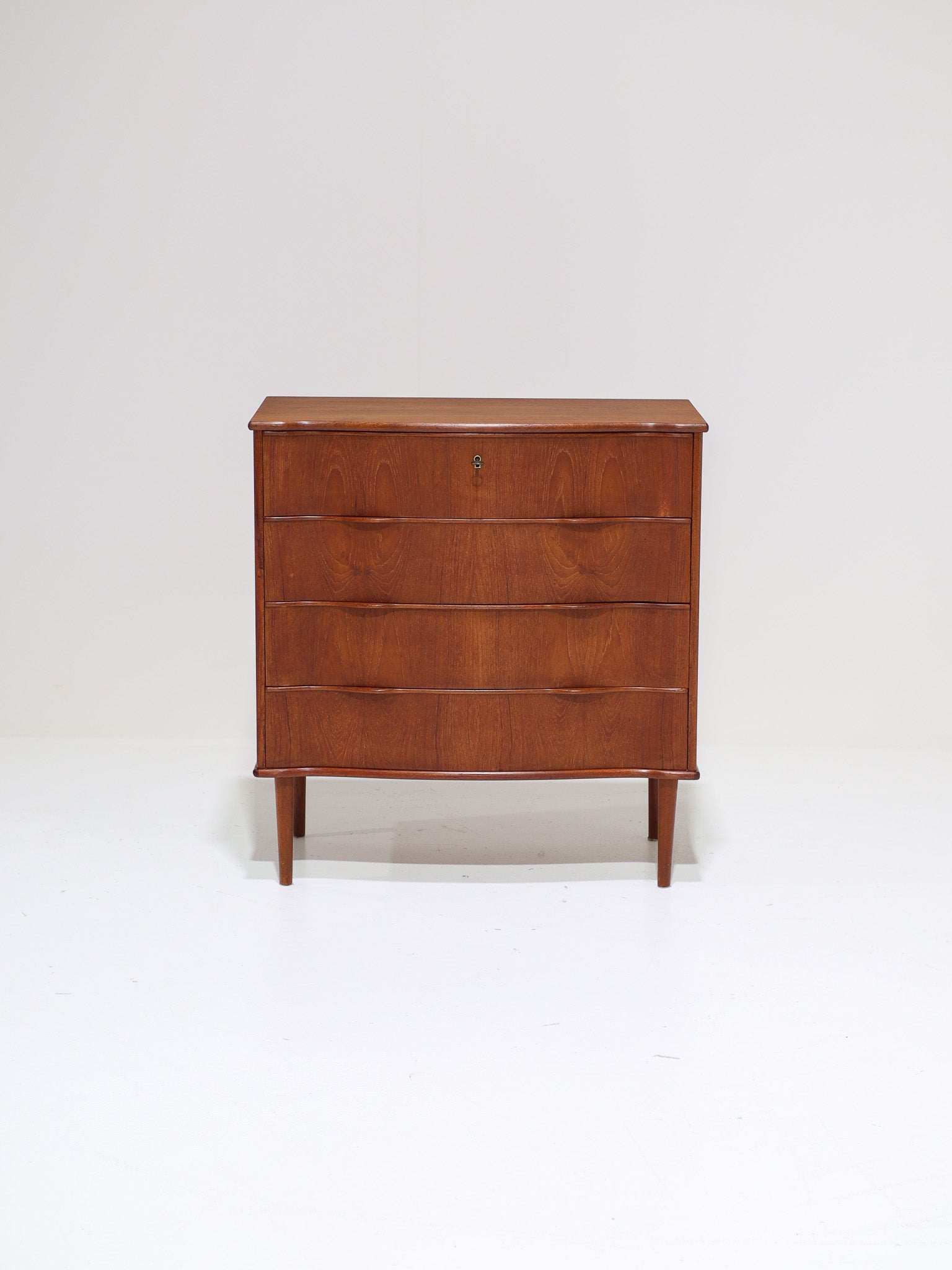 Danish_Teak_Chest_of_Drawers_with_Curved_Front,_1960s