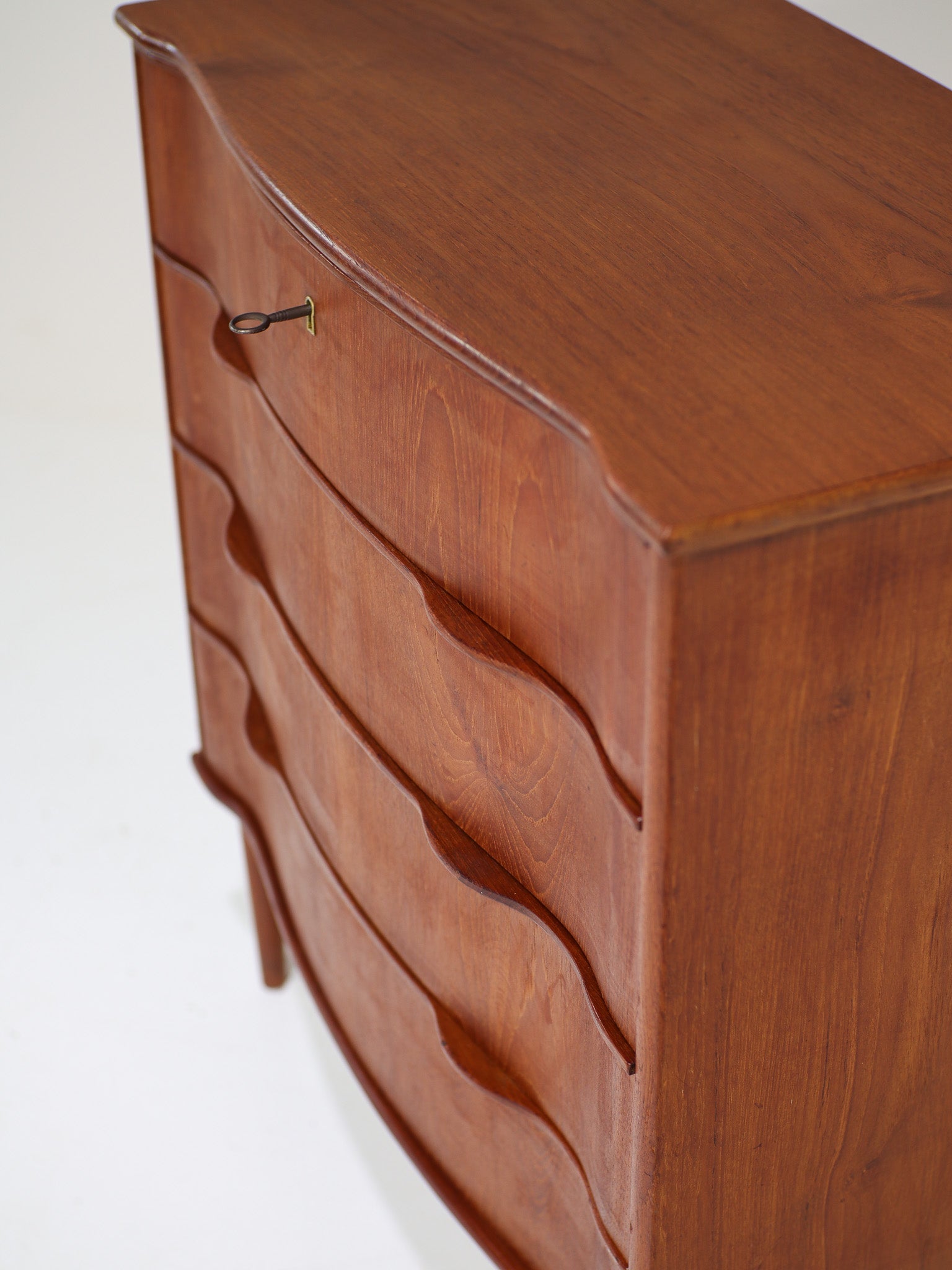 Danish_Teak_Chest_of_Drawers_with_Curved_Front,_1960s