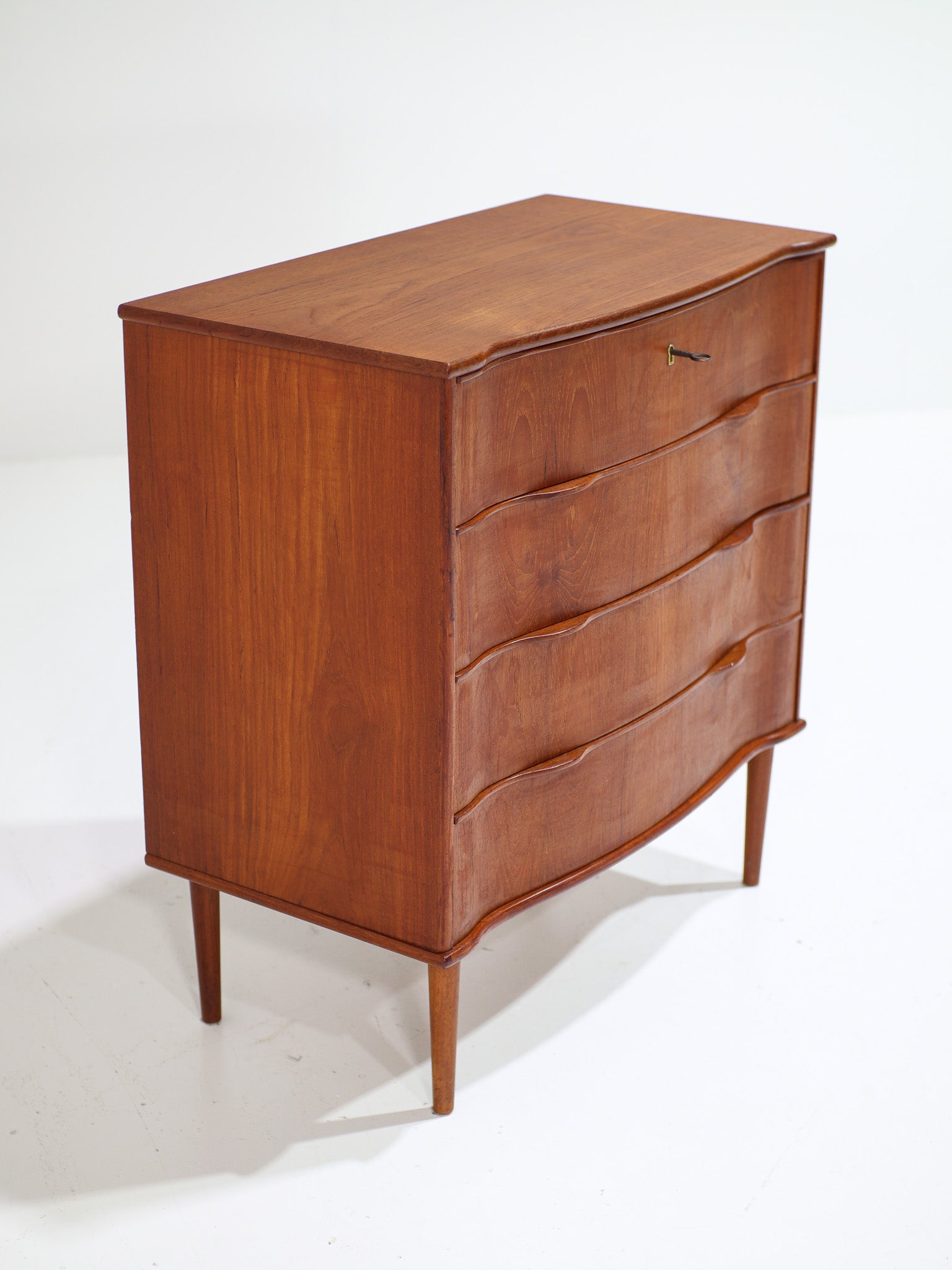 Danish_Teak_Chest_of_Drawers_with_Curved_Front,_1960s