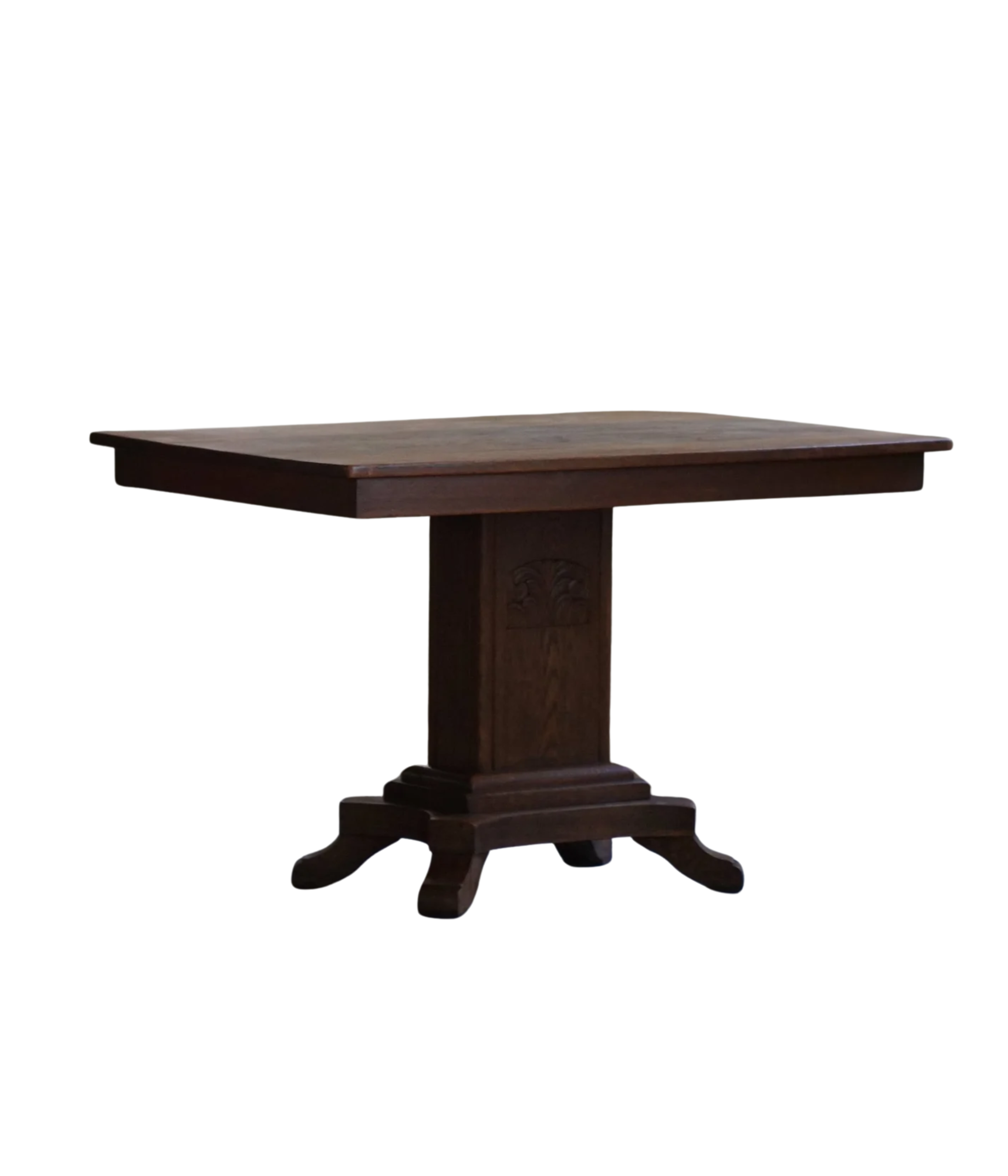 Danish_Art_Deco_Oak_Pedestal_Table,_Denmark,_1930s–1940s