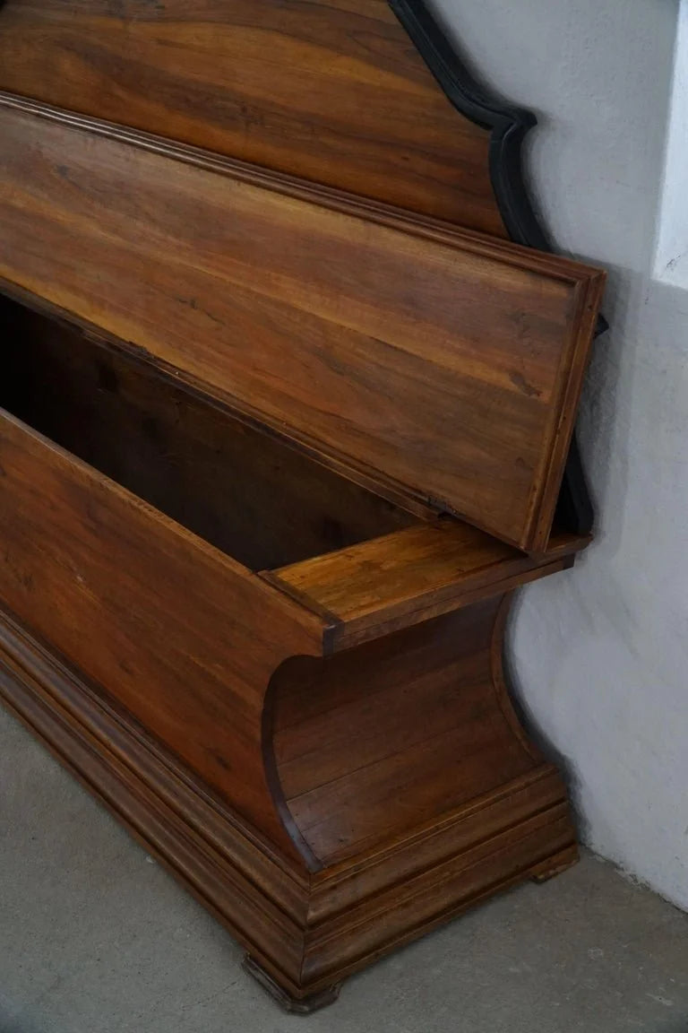 Danish_Art_Deco_Storage_Bench_in_Nutwood,_20th_Century