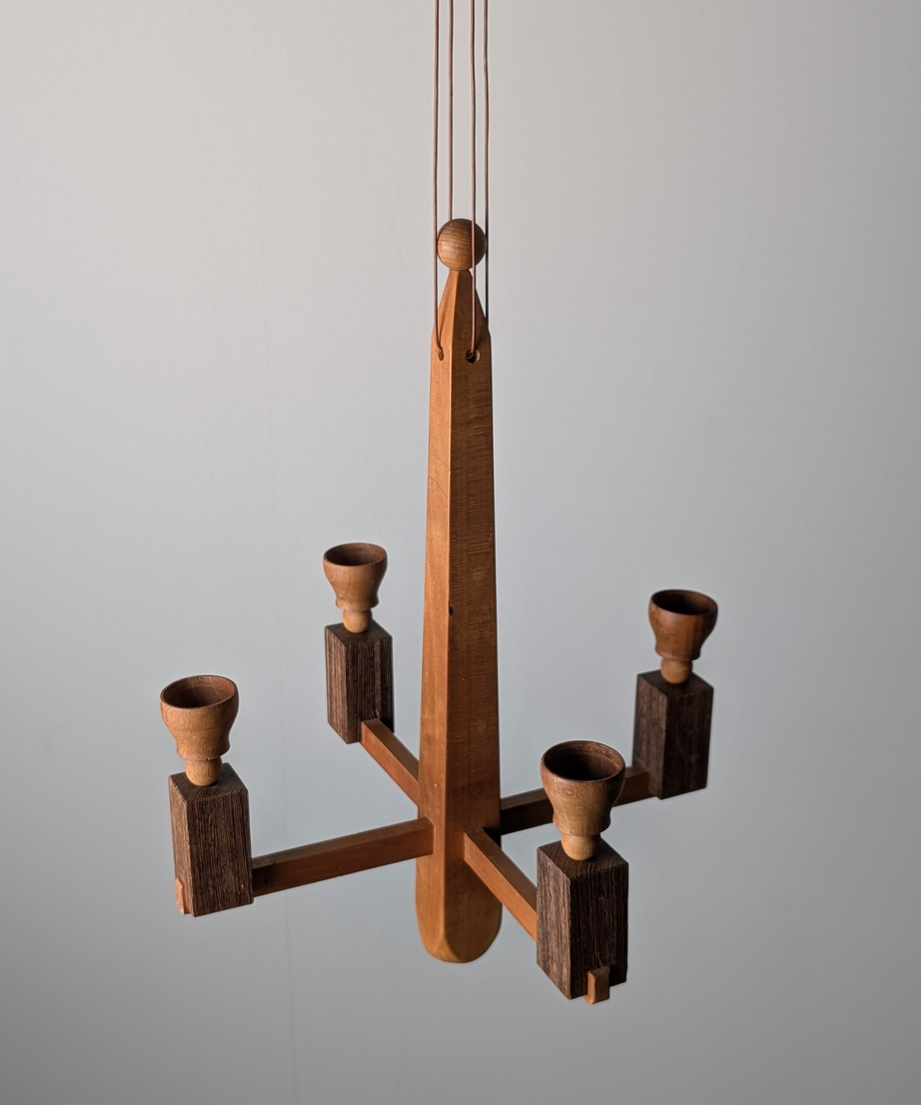Danish_Wooden_Hanging_Candle_Chandelier,_Art_Deco_Geometric_Ceiling_Candelabra