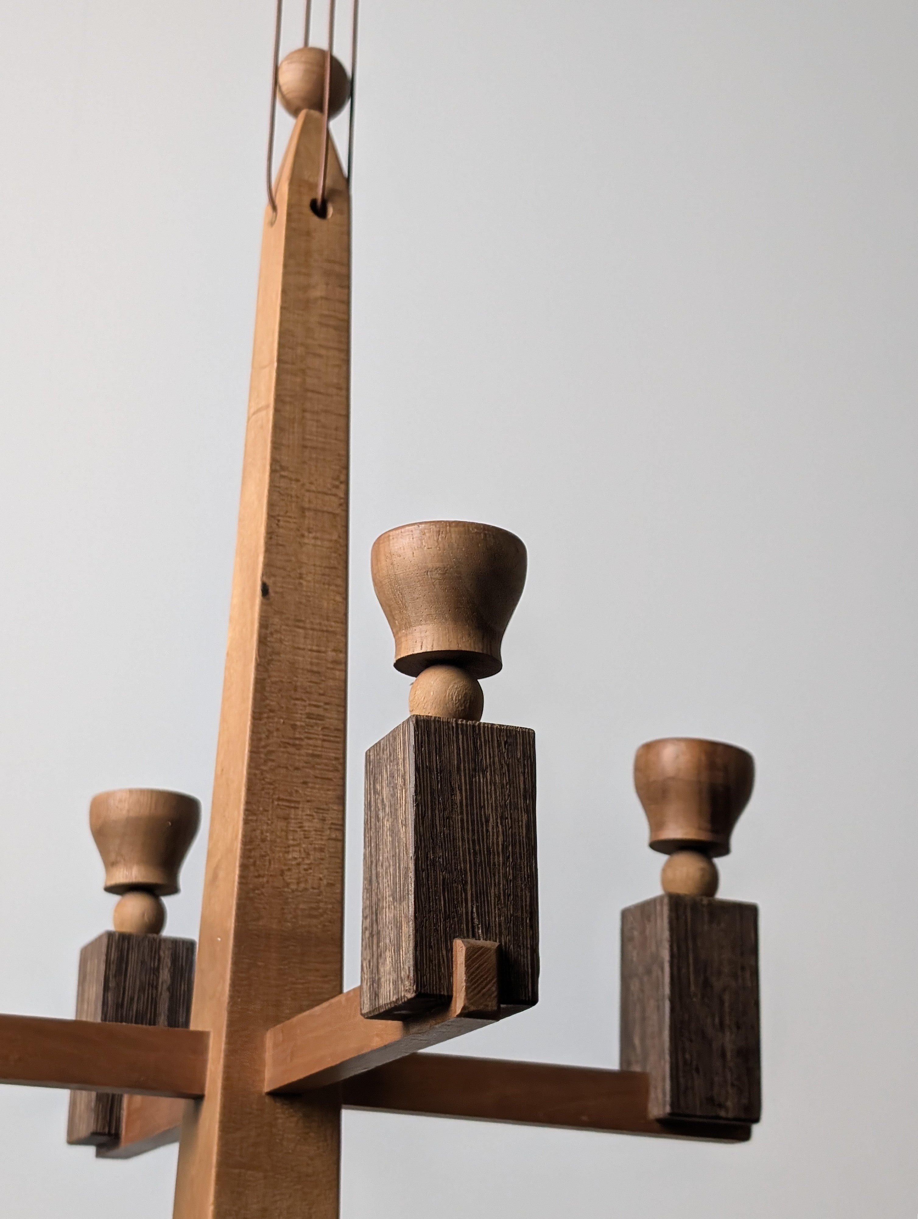 Danish_Wooden_Hanging_Candle_Chandelier,_Art_Deco_Geometric_Ceiling_Candelabra