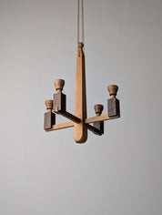 Danish_Wooden_Hanging_Candle_Chandelier,_Art_Deco_Geometric_Ceiling_Candelabra