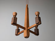 Danish_Wooden_Hanging_Candle_Chandelier,_Art_Deco_Geometric_Ceiling_Candelabra