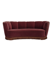 Danish_Banan_Two-Seater_Sofa_in_Red_Striped_Velour_and_Oak,_Denmark,_1960s