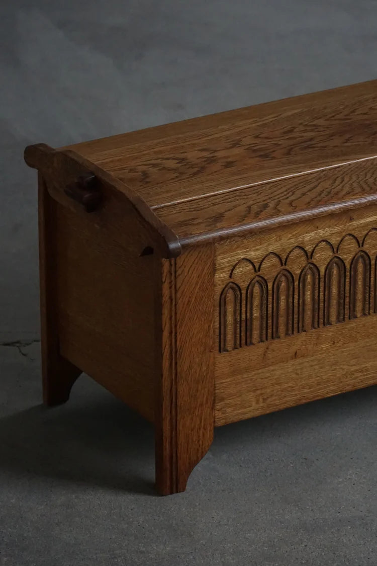 Danish_Brutalist_Oak_Chest_of_Drawers_with_Relief_Carving,_Scandinavian_Cabinetmaker_Design,_1960s