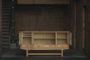 Danish_Brutalist_Oak_Sideboard_by_Cabinetmaker,_Scandinavian_Modern_Credenza,_1960s