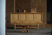 Danish_Brutalist_Oak_Sideboard_by_Cabinetmaker,_Scandinavian_Modern_Credenza,_1960s