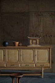 Danish_Brutalist_Oak_Sideboard_by_Cabinetmaker,_Scandinavian_Modern_Credenza,_1960s