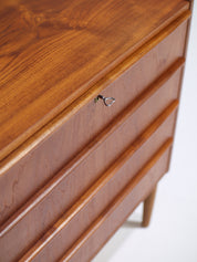 Teak_Chest_of_Drawers_with_Long_Handles,_1960s,_Denmark