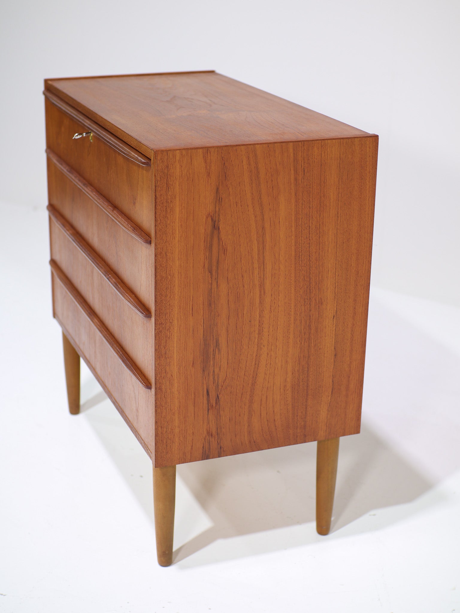Teak_Chest_of_Drawers_with_Long_Handles,_1960s,_Denmark