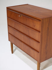 Teak_Chest_of_Drawers_with_Long_Handles,_1960s,_Denmark