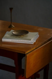 Danish_Extendable_Writing_Desk_and_Dining_Table_in_Solid_Wood_with_Drawer,_19th_Century