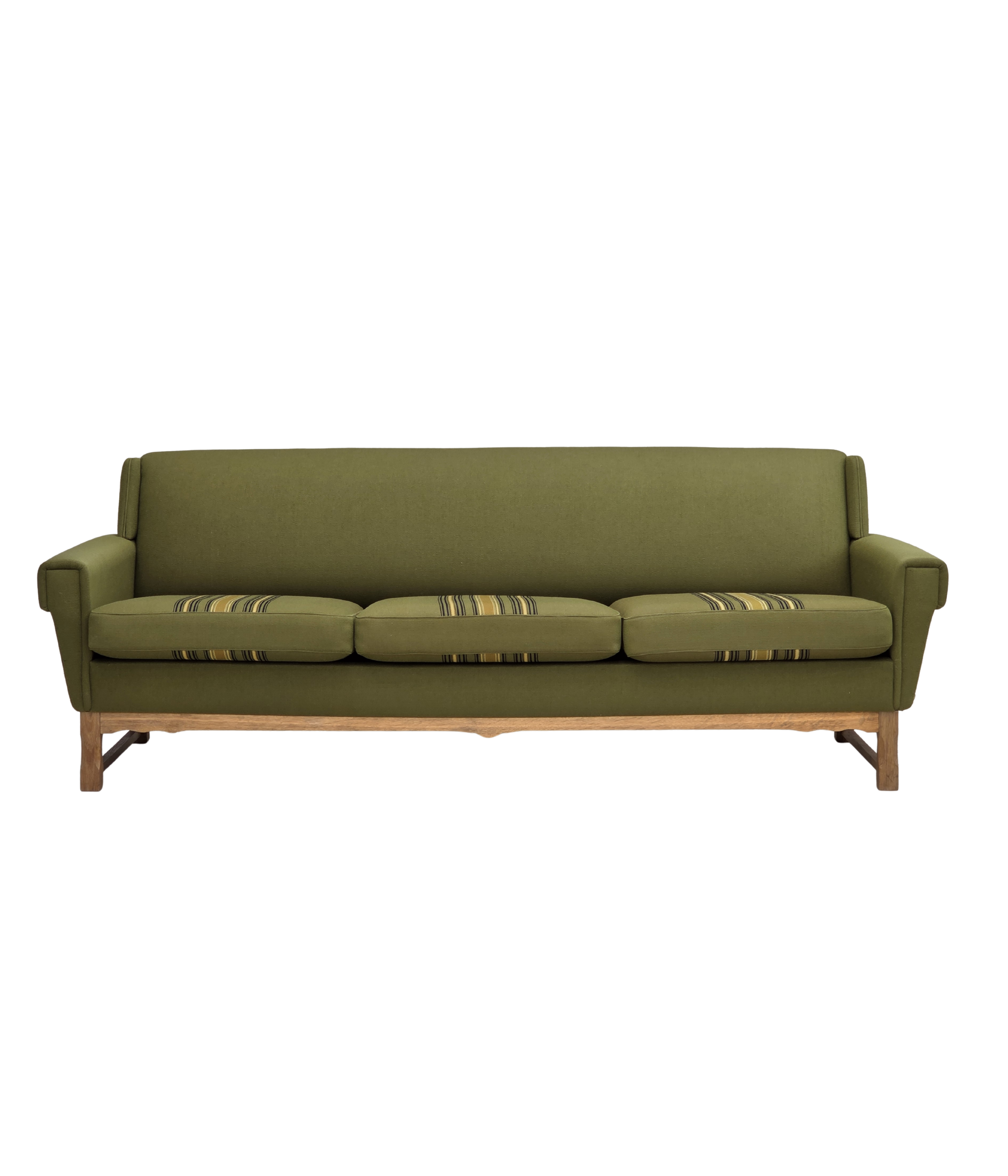 Danish_Green_Wool_3-Seater_Sofa_with_Oak_Frame,_1970s