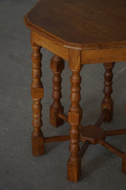 Danish_Hexagonal_Side_Table_in_Oak,_Scandinavian_Modern_Design