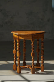 Danish_Hexagonal_Side_Table_in_Oak,_Scandinavian_Modern_Design