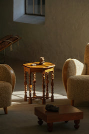 Danish_Hexagonal_Side_Table_in_Oak,_Scandinavian_Modern_Design