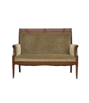 Danish_High-Back_Two-Seater_Sofa_in_Green_Velour_and_Teak,_Denmark,_1950s