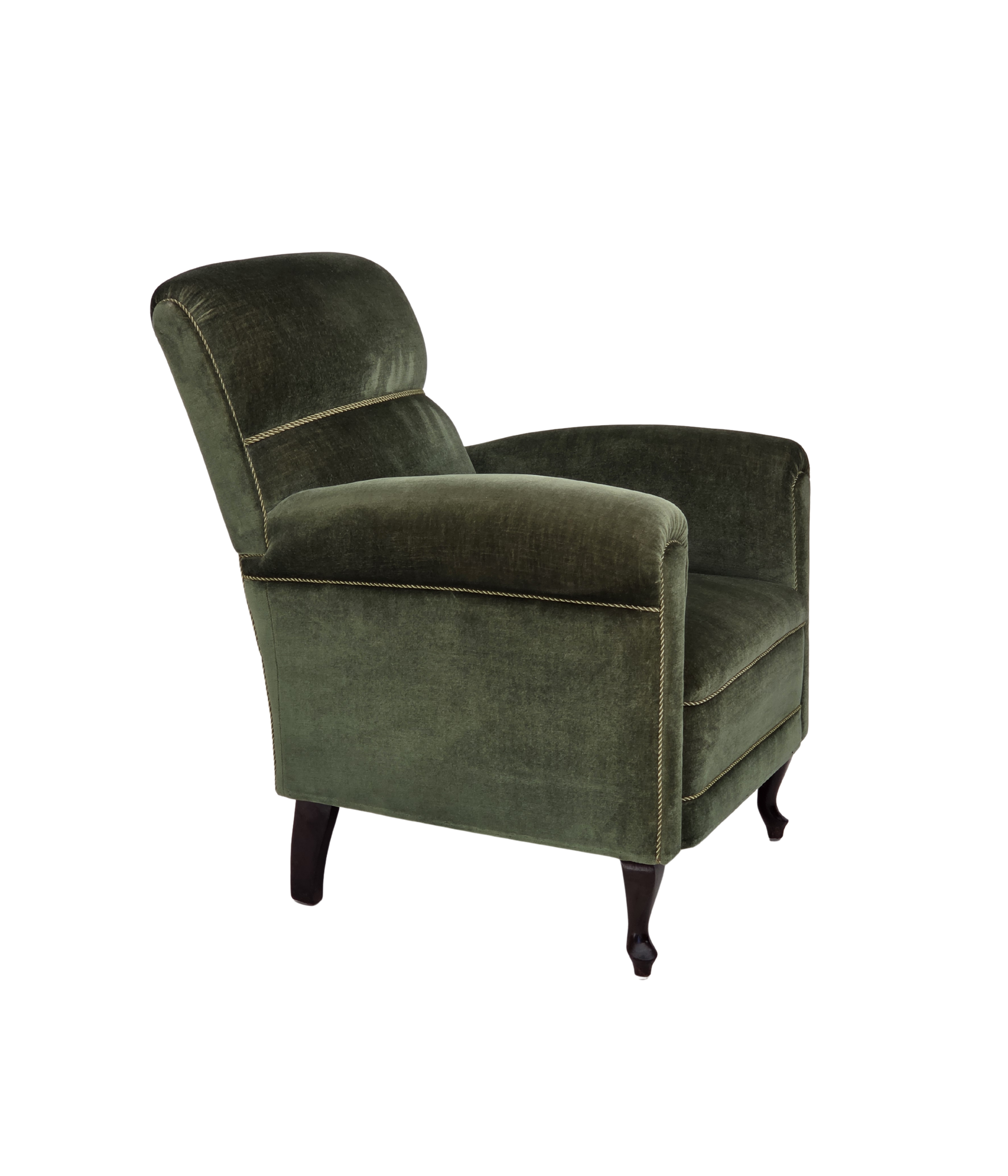 Danish_Highback_Relax_Armchair_in_Green_Velour_and_Beech_Wood,_Denmark,_1950s