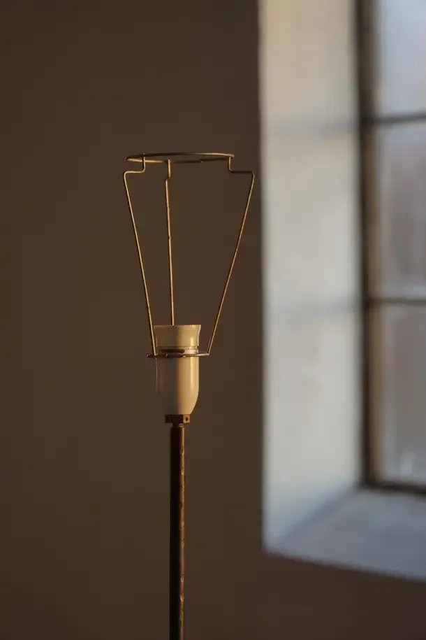 Danish_Iron_Floor_Lamp_with_Tripod_Base_and_Floral_Shade