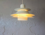 Multilayer_White_Metal_Pendant_Lamp_by_Horn,_1970s,_Denmark