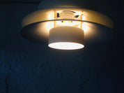 Multilayer_White_Metal_Pendant_Lamp_by_Horn,_1970s,_Denmark