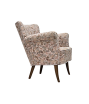 Danish_Mid-Century_Armchair_in_Jacquard_Fabric_and_Beech_Wood,_Denmark,_1960s