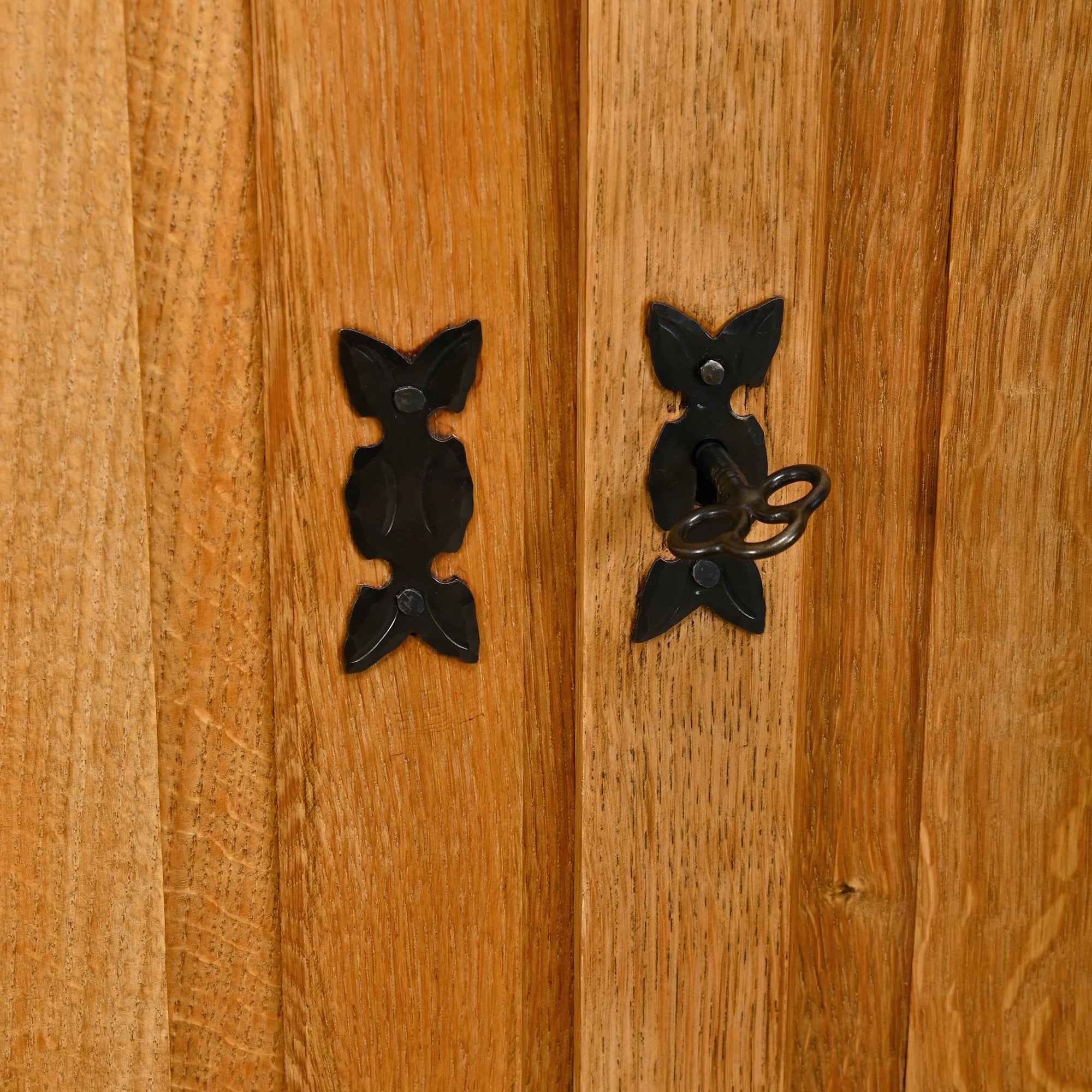 Set_of_2_Danish_Brutalist_Oak_Cabinets_Attributed_to_Henning_Kjærnulf,_1960s