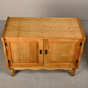 Set_of_2_Danish_Brutalist_Oak_Cabinets_Attributed_to_Henning_Kjærnulf,_1960s