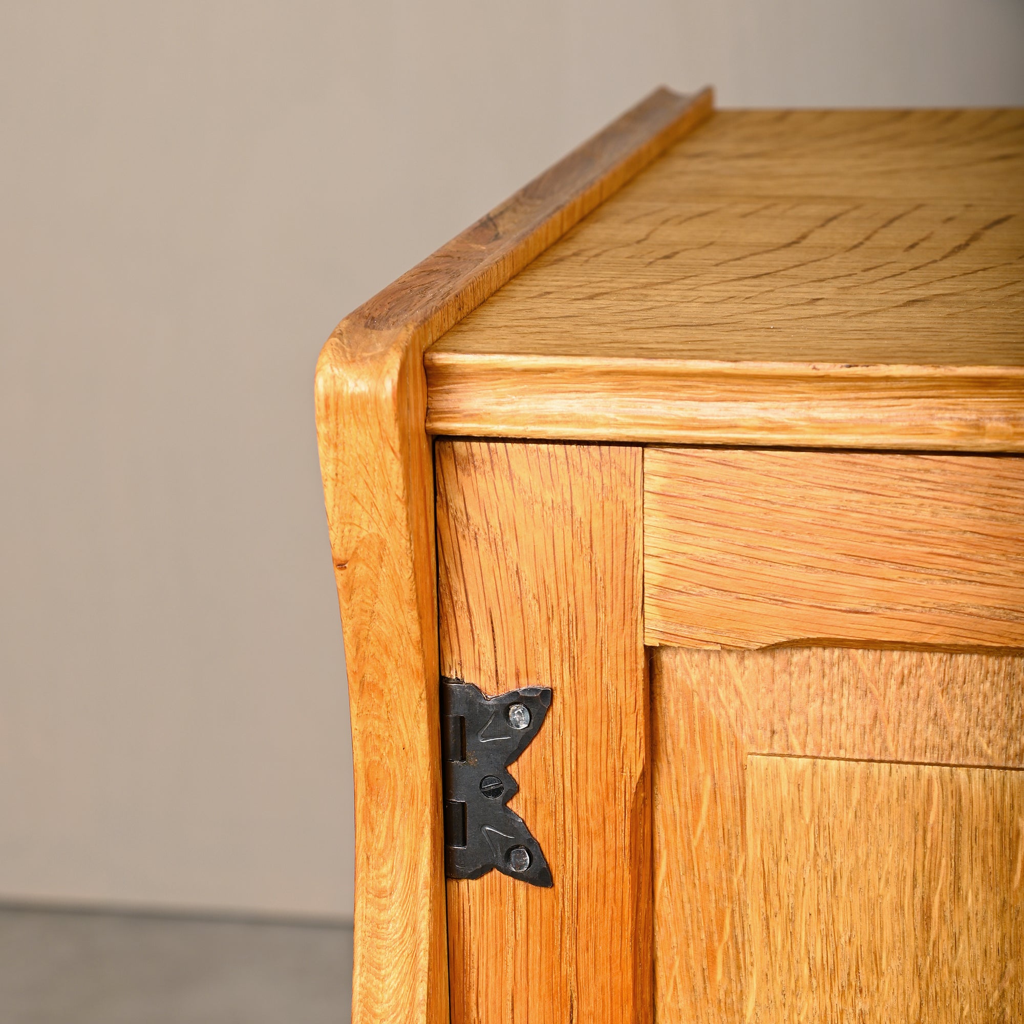 Set_of_2_Danish_Brutalist_Oak_Cabinets_Attributed_to_Henning_Kjærnulf,_1960s