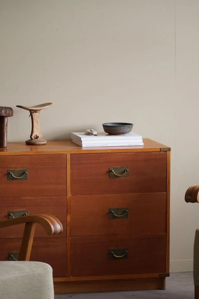 Danish_Mid_Century_Modern,_A_Classic_Chest_of_Drawers_in_Oregon_Pine,_1950s