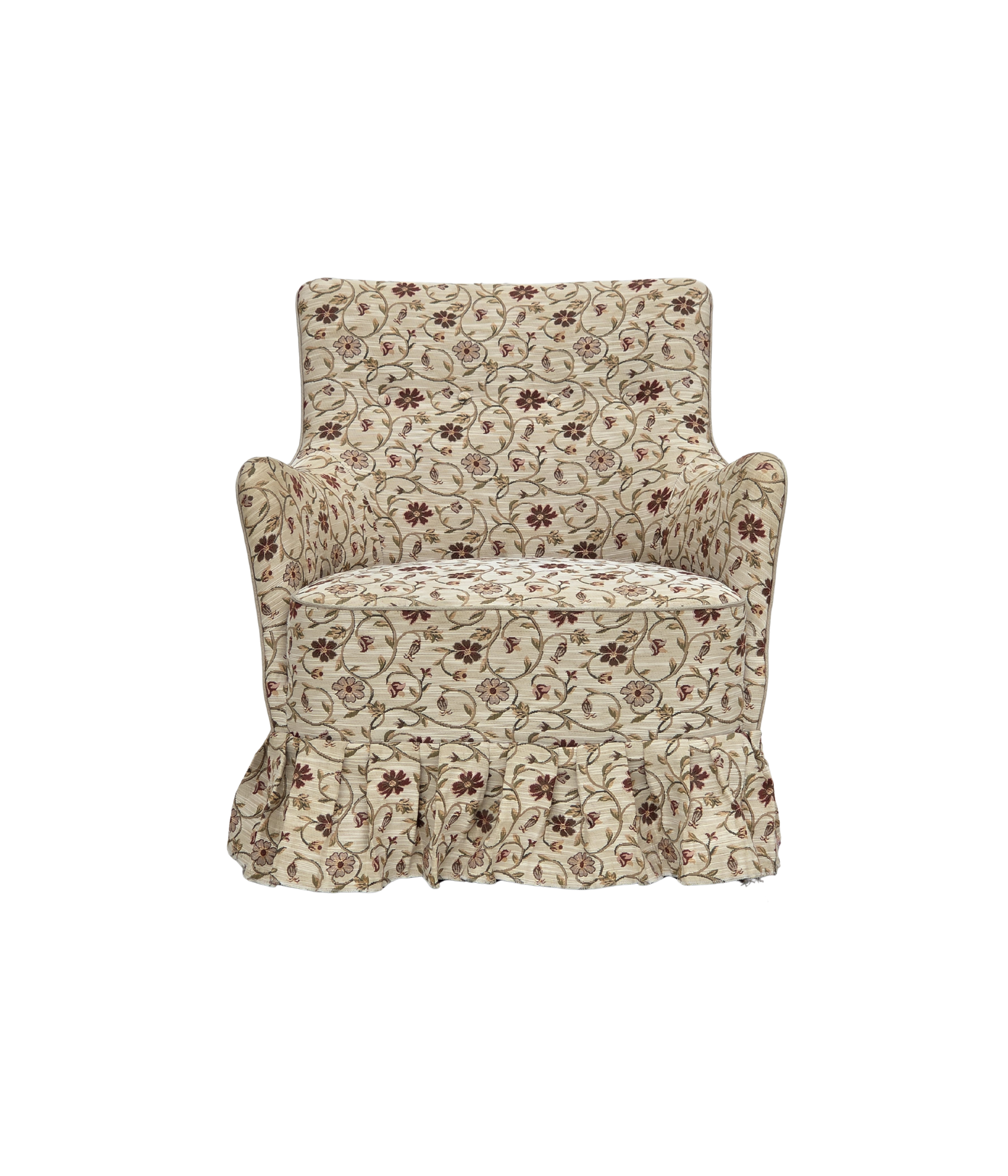 Danish_Mid-Century_Modern_Armchair_with_Original_Jacquard_Upholstery_and_Ash_Wood_Legs,_1970s