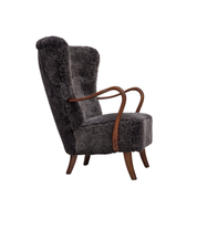Danish_Mid-Century_Modern_Beech_Armchair_with_Genuine_Sheepskin_Upholstery_and_Leather_Buttons,_1960s