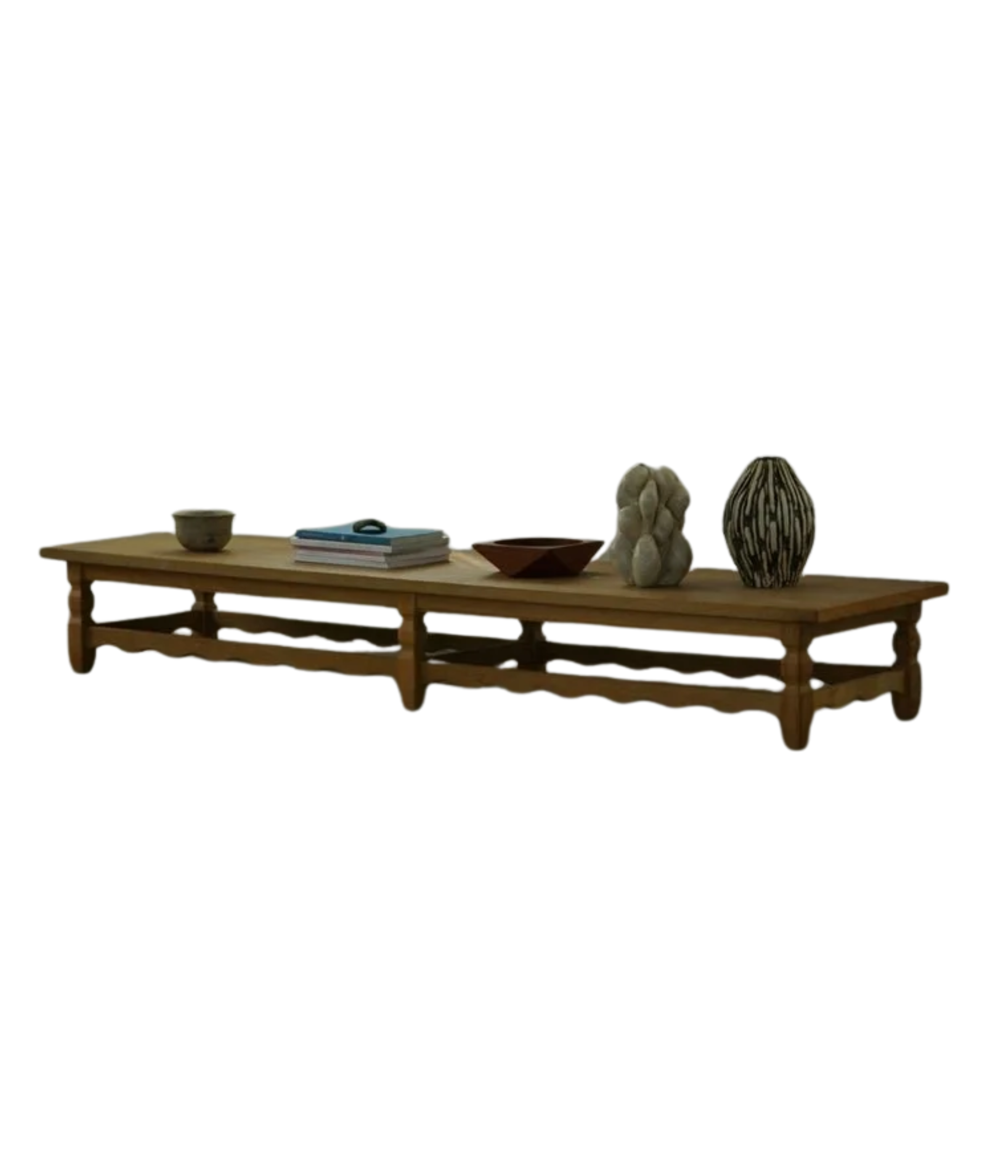 Danish_Mid_Century_Modern_Coffee_Table_in_Solid_Oak,_Henning_Kjærnulf,_1960s
