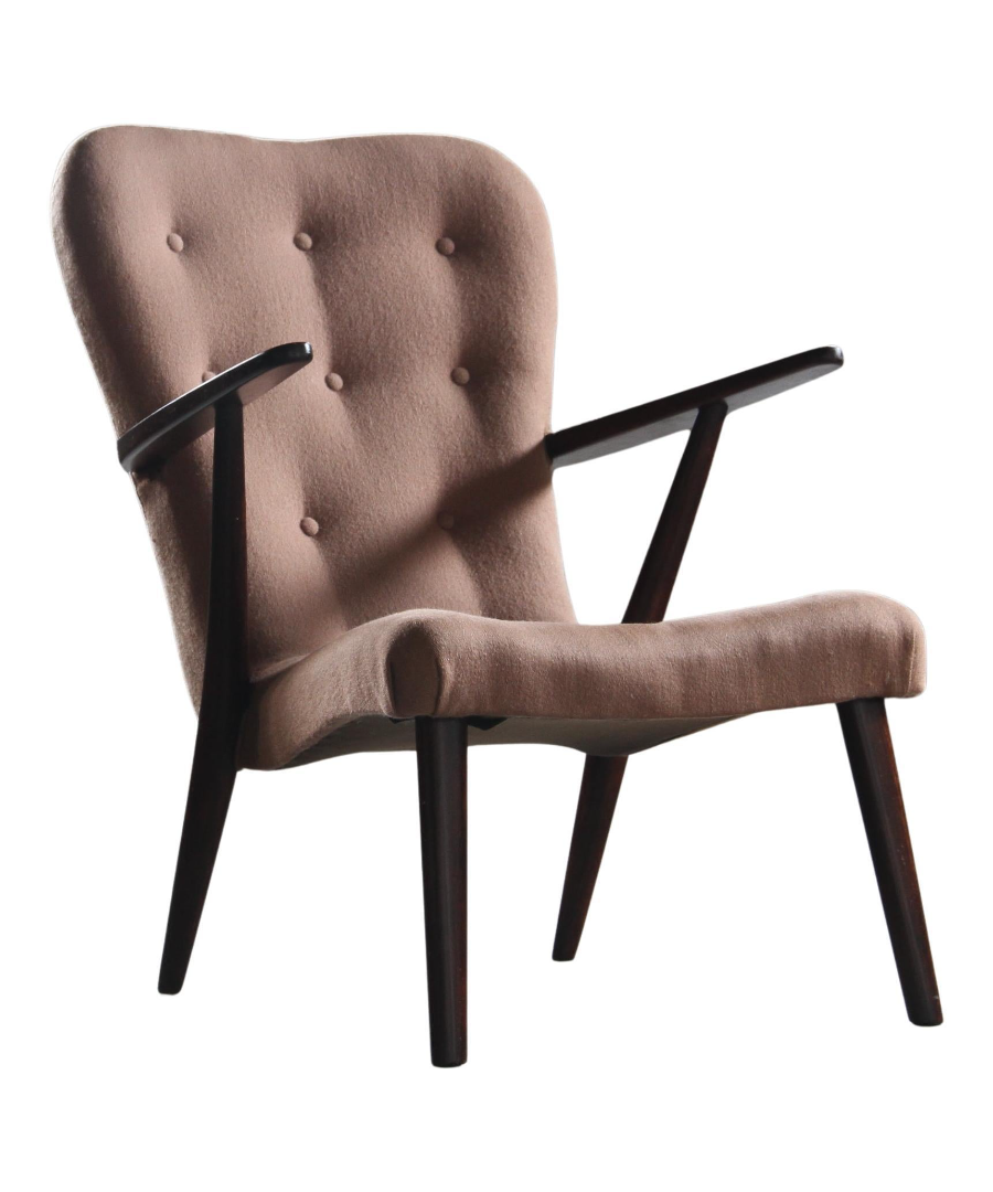 Danish_Mid-Century_Modern_Lounge_Chair_with_Dark_Beech_Frame_and_Button-Tufted_Upholstery