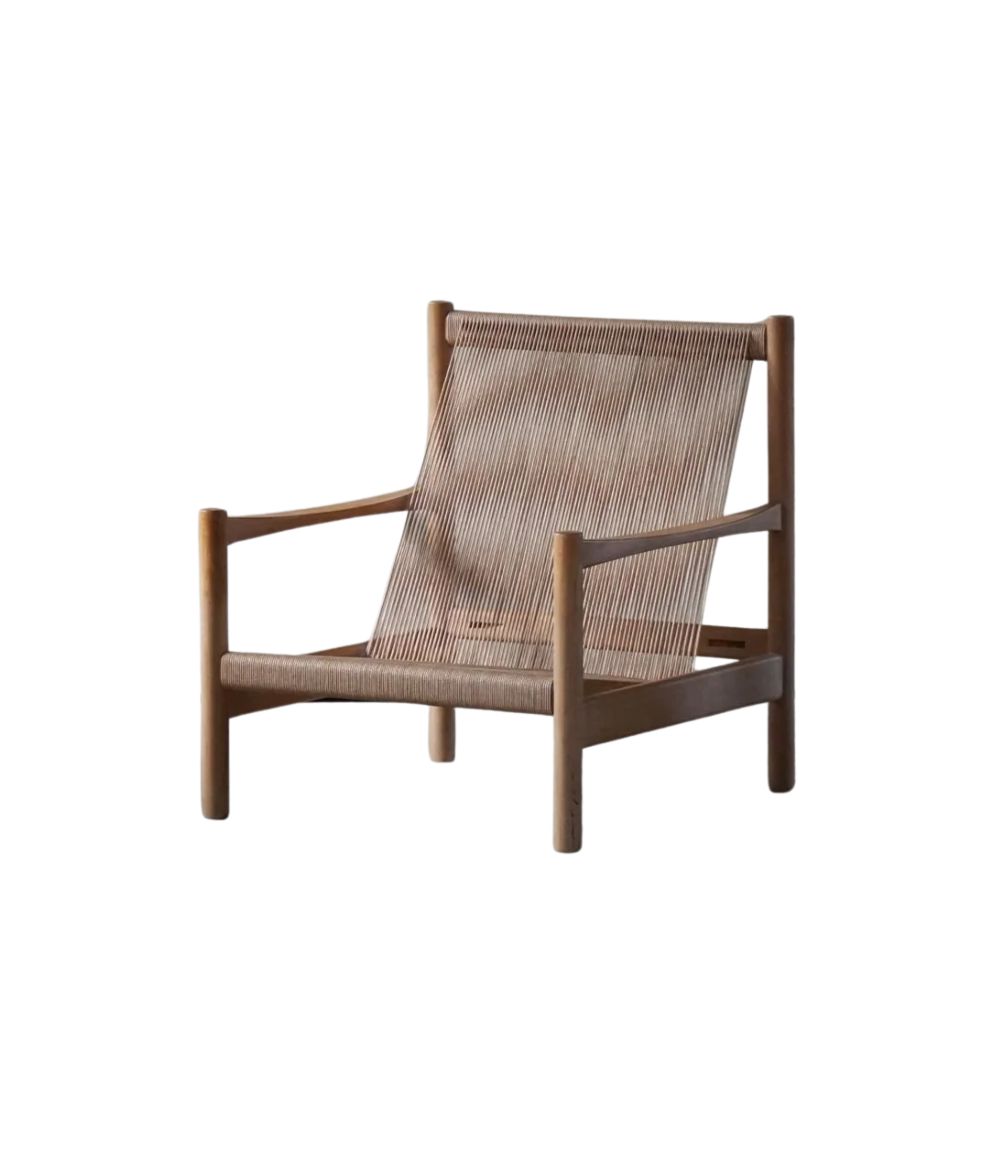 Danish_Mid-Century_Modern_Lounge_Chair_with_Flagline_Seat_&_Back,_Beech,_1970s