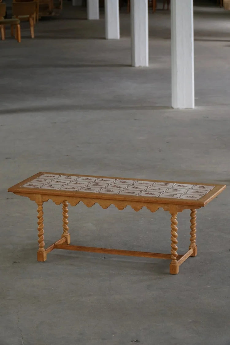 Danish_Mid_Century_Modern_Oak_Coffee_Table_with_Ceramic_Tile_Top,_1950s