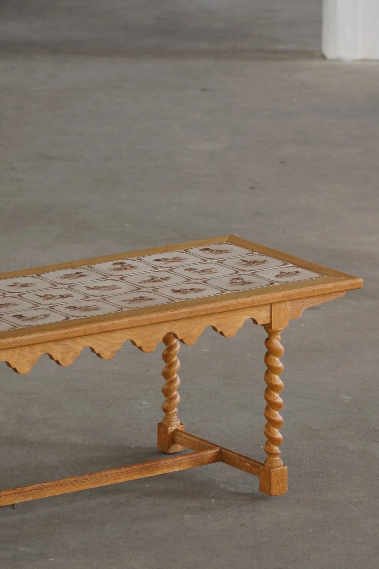 Danish_Mid_Century_Modern_Oak_Coffee_Table_with_Ceramic_Tile_Top,_1950s