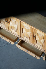 Danish_Mid_Century_Modern_Oak_Sideboard,_Scandinavian_Cabinetmaker_Credenza,_1960s