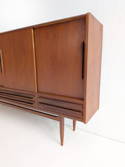 Danish_Teak_Highboard_with_Sliding_Doors_and_Drawers,_1960s,_Denmark